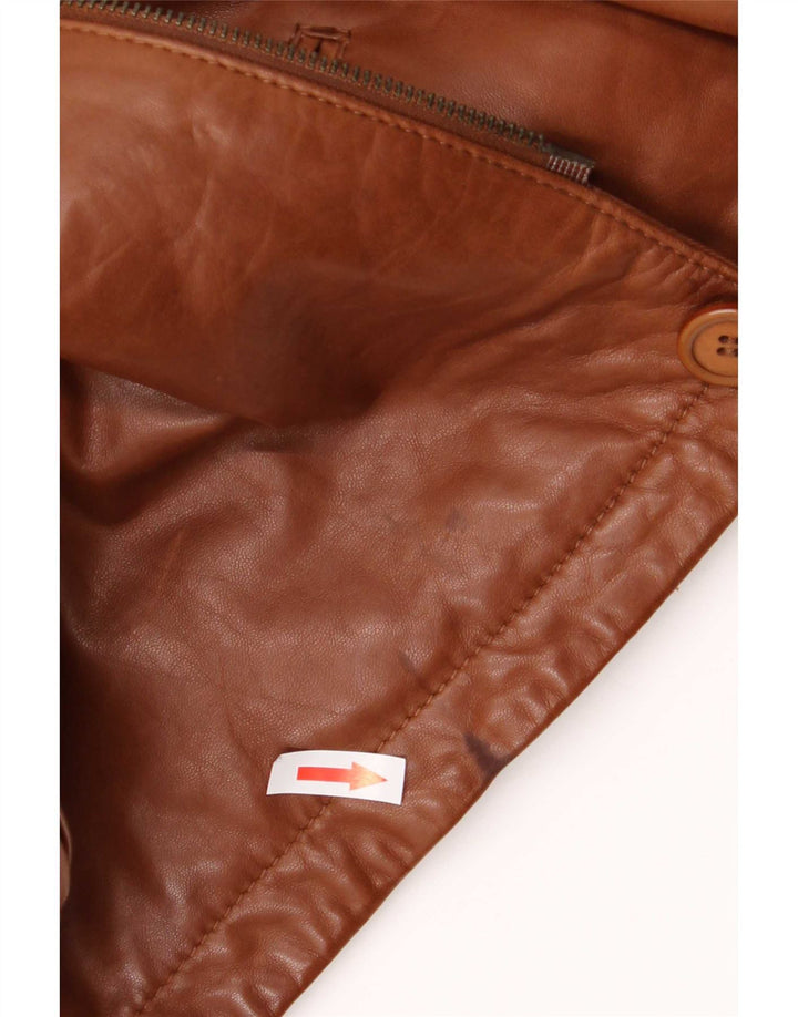 Douglas Mens Leather Jacket UK 40 Large Brown