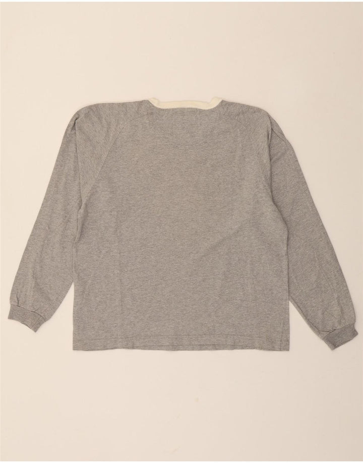 CHAMPION Womens Oversized Top Long Sleeve UK 10 Small Grey Vintage Champion and Second-Hand Champion from Messina Hembry 