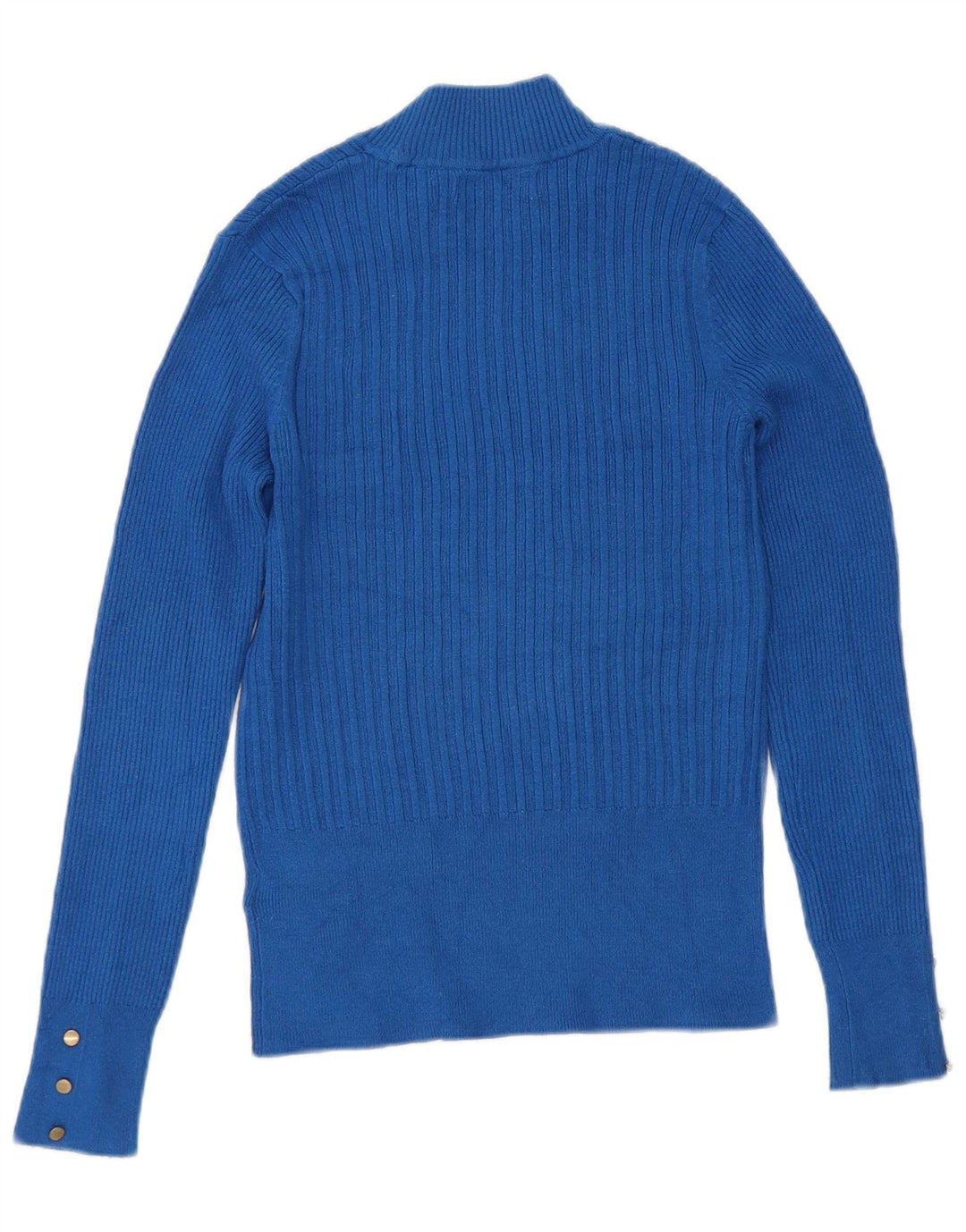 Marks & Spencer Womens Turtle Neck Jumper Sweater UK 10 Small  Blue Viscose