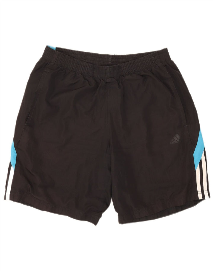 Adidas Herre Sportshorts Medium Sort Colourblock Polyester