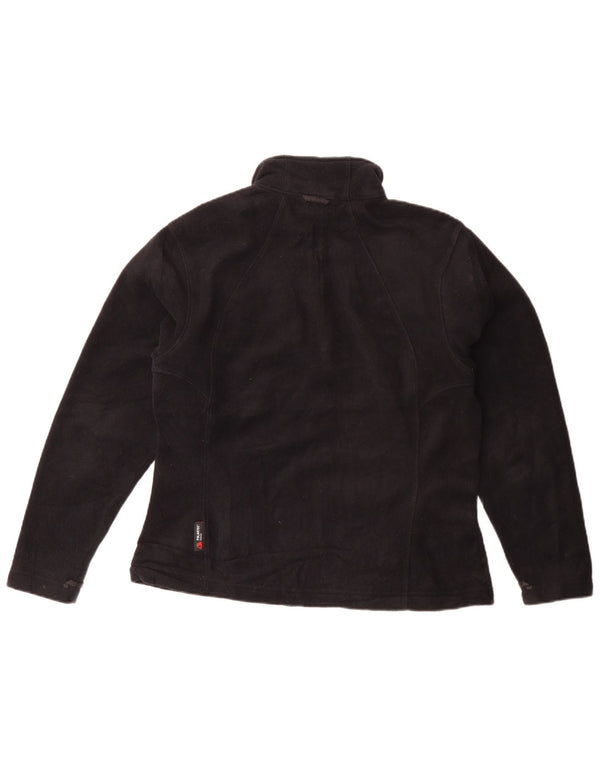 Jack Wolfskin Womens Liner Fleece Jacket UK 18 XL Black Polyester