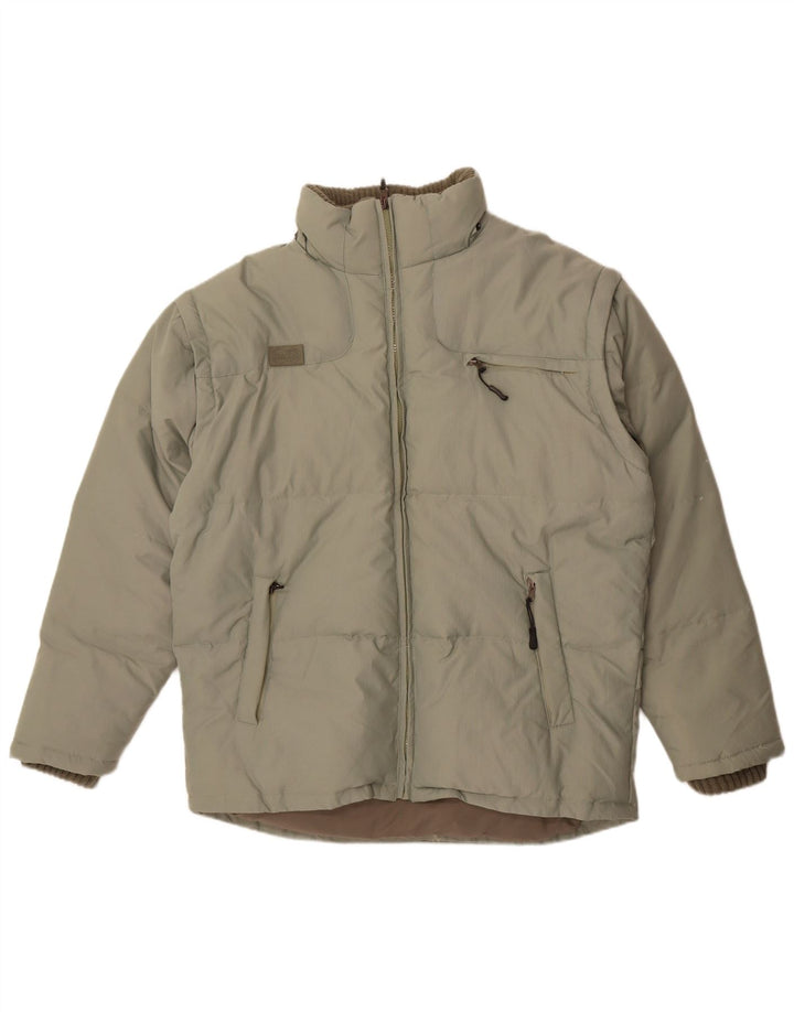 Fila Mens Padded Jacket UK 40 Large Green Polyester