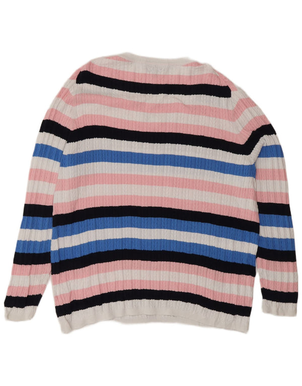 Tommy Hilfiger Mens Boat Neck Jumper Sweater 2XL Multicoloured Classic