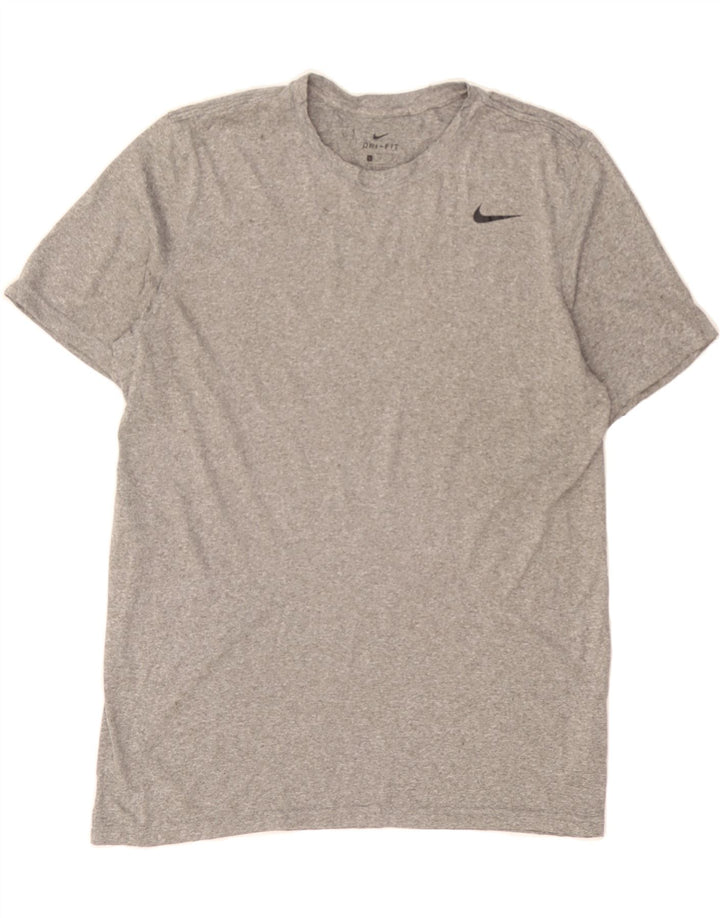 NIKE Mens Dri Fit T-Shirt Top Large Grey Vintage Nike and Second-Hand Nike from Messina Hembry 