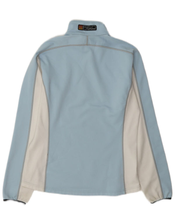 Peak Performance Dame Sweatshirt Jumper UK 12 Medium Blue Colourblock
