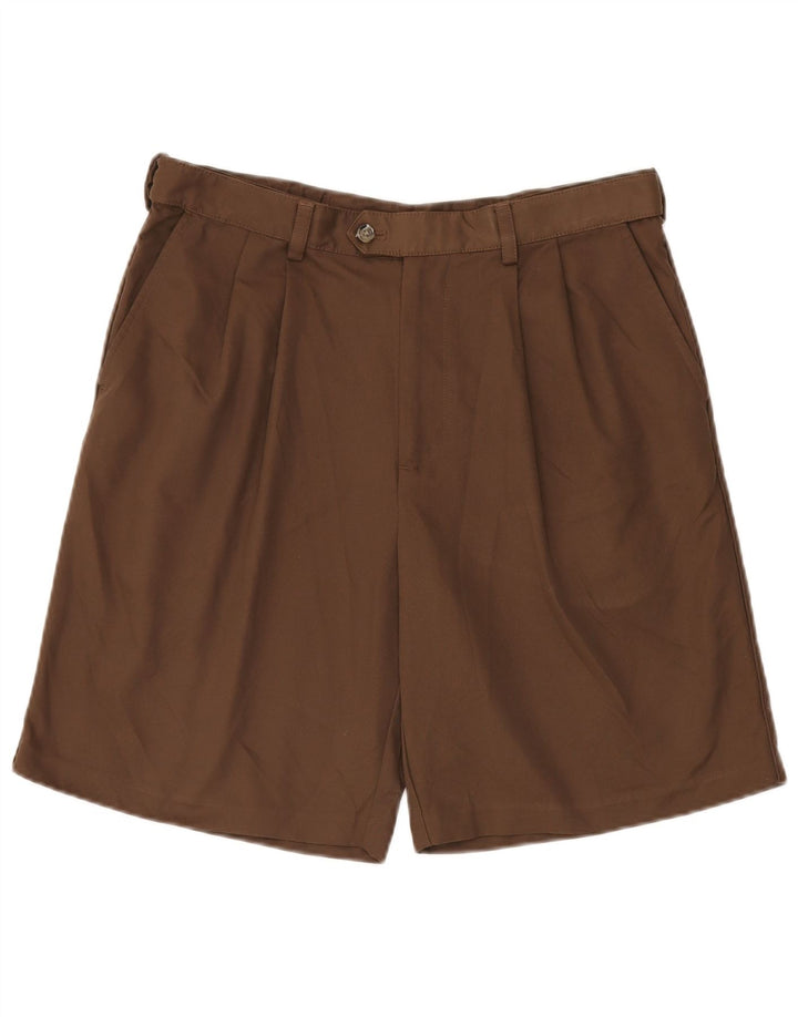 IZOD Herre Pegged Chino Shorts W34 Large Brown Polyester
