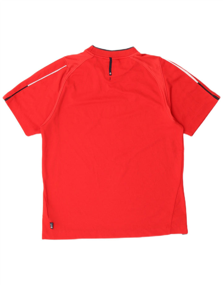 LOTTO Mens T-Shirt Top UK 36/38 Small Red Polyester