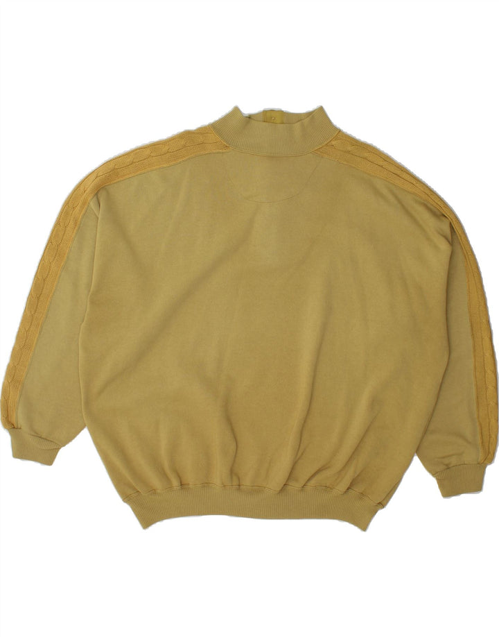 INSPIRED  Womens Oversized Button Neck Sweatshirt Jumper UK 16 Large Green Vintage Inspired and Second-Hand Inspired from Messina Hembry 