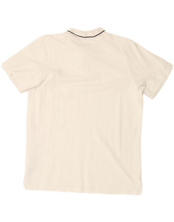 ADIDAS Mens Polo Shirt Large White Cotton Vintage Adidas and Second-Hand Adidas from Messina Hembry 