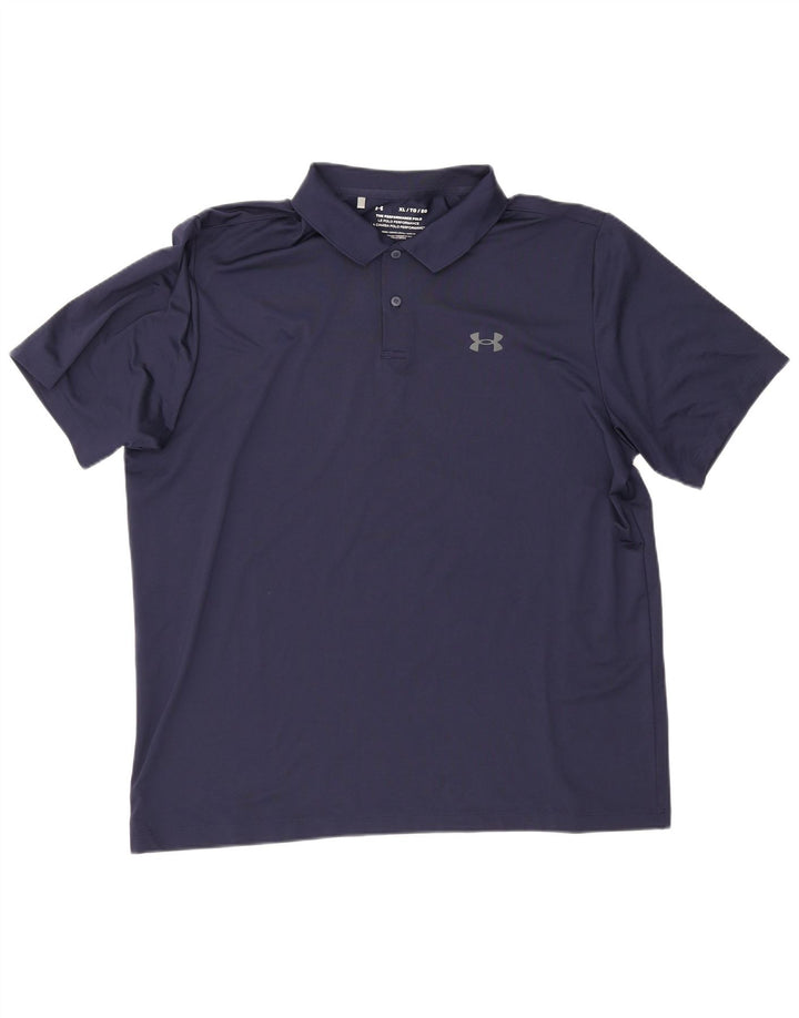 Under Armour Mens Polo Shirt XL Navy Blue