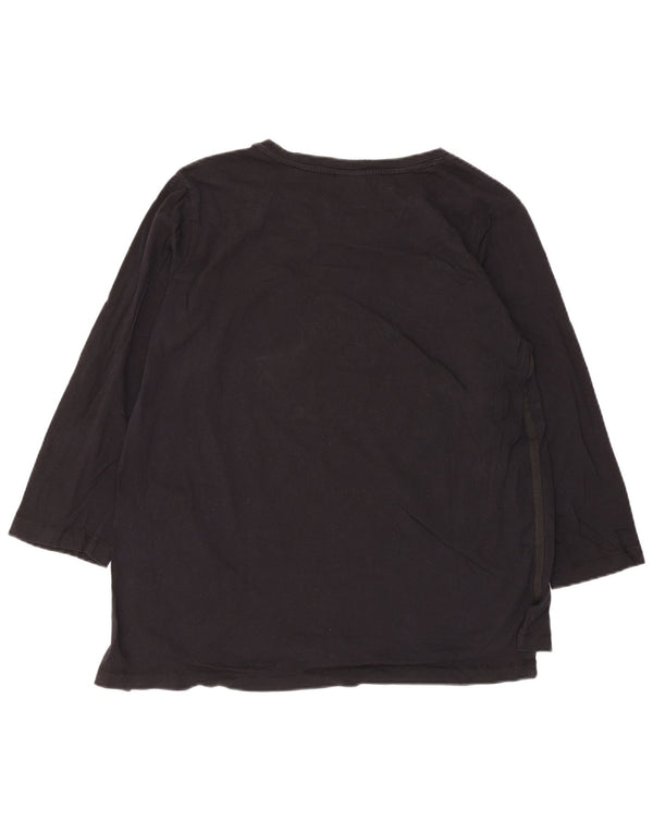 Champion Womens Graphic Top 3/4 Sleeve UK 18 XL Black