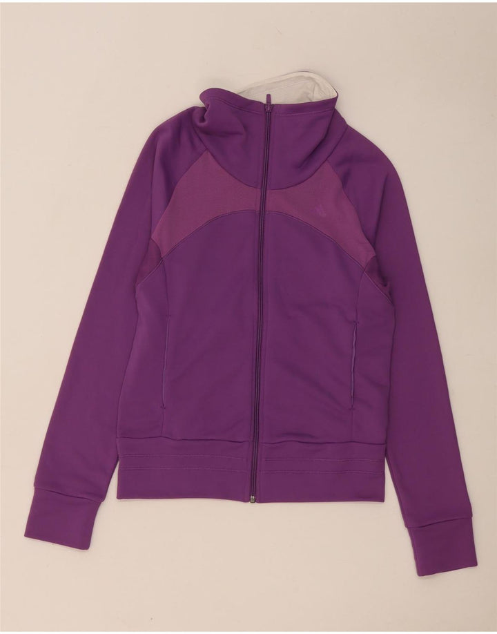 Adidas Womens Climacool Tracksuit Top Jacket UK 12 Medium Purple
