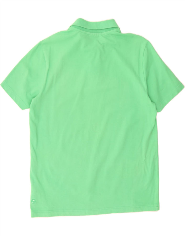 PUMA Mens Polo Shirt Medium Green Cotton Vintage Puma and Second-Hand Puma from Messina Hembry 