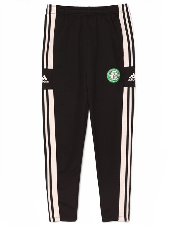 Adidas Mens Celtics Graphic Chándal Pantalones Grandes Negro Poliéster Deportes