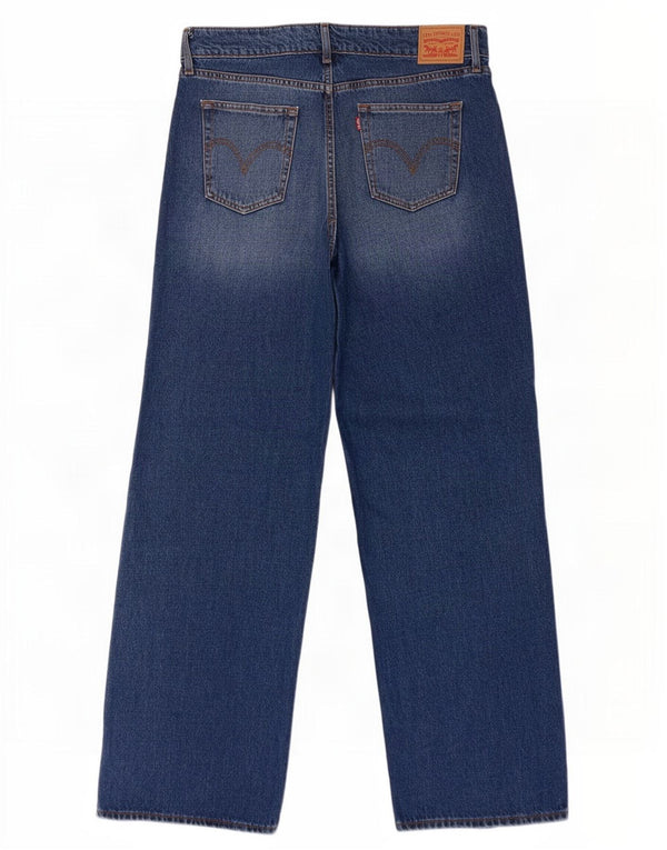 Levi's Damen Super Low Wide Leg Jeans W31 L34 Blaue Baumwolle