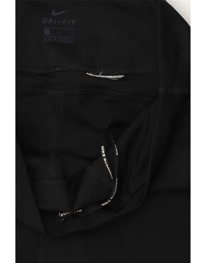 Nike Womens Crop Leggings UK 14 Large  Black