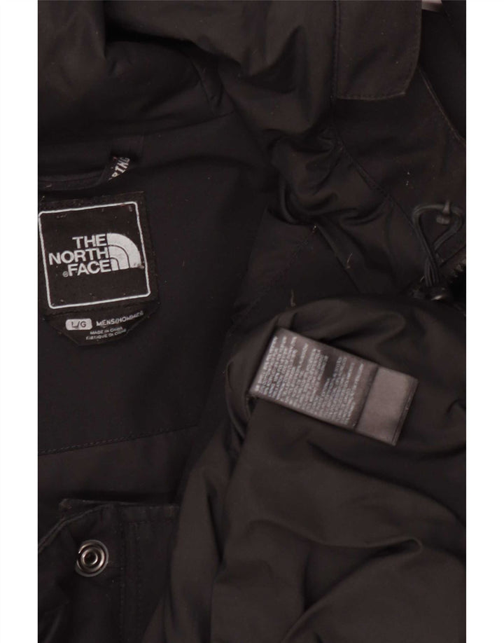 The North Face Mens Hooded Parka Jacket UK 40 Large Black Polyester