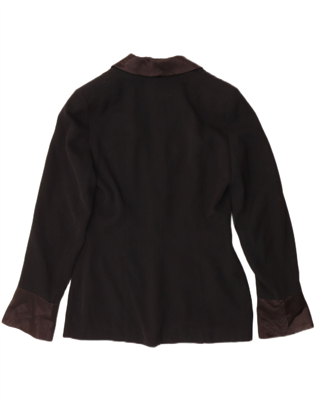 MYRENE DE PREMONVILLE Womens Blazer Jacket UK 14 Medium Black Colourblock Vintage Myrene De Premonville and Second-Hand Myrene De Premonville from Messina Hembry 