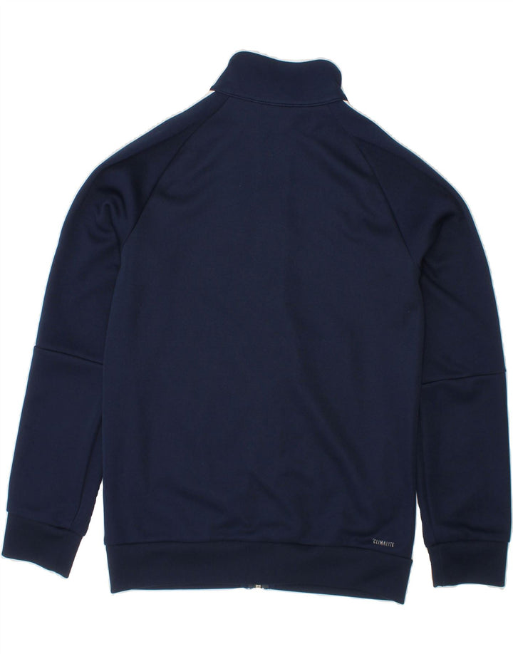 ADIDAS Boys Tracksuit Top Jacket 7-8 Years Navy Blue Polyester Vintage Adidas and Second-Hand Adidas from Messina Hembry 