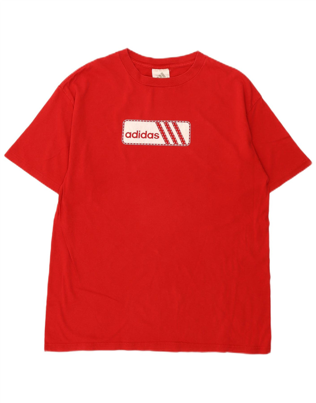 Adidas Herre grafisk T-shirt Top Medium Rød Bomuld