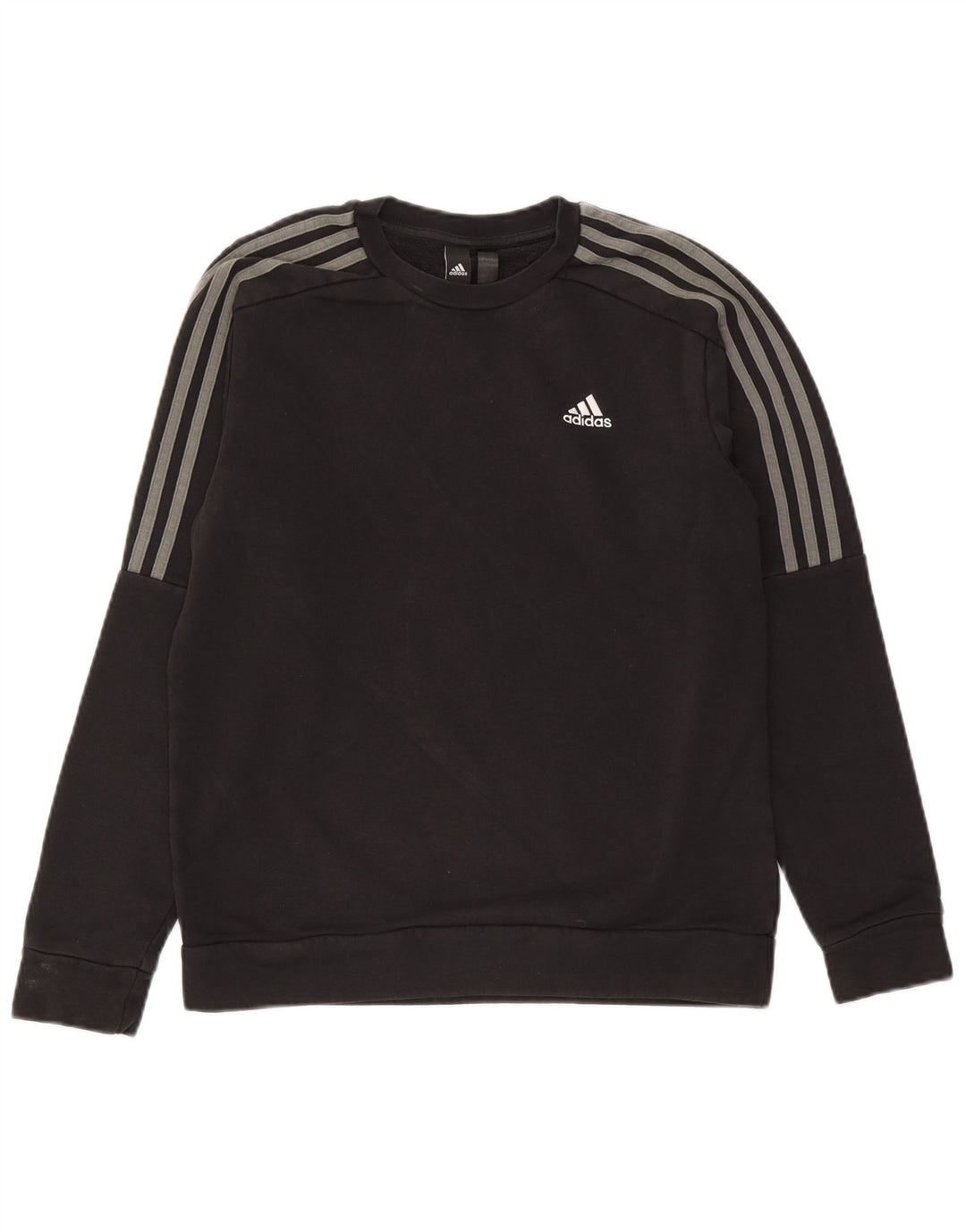 Adidas Mens Sweatshirt Jumper Small Black Cotton