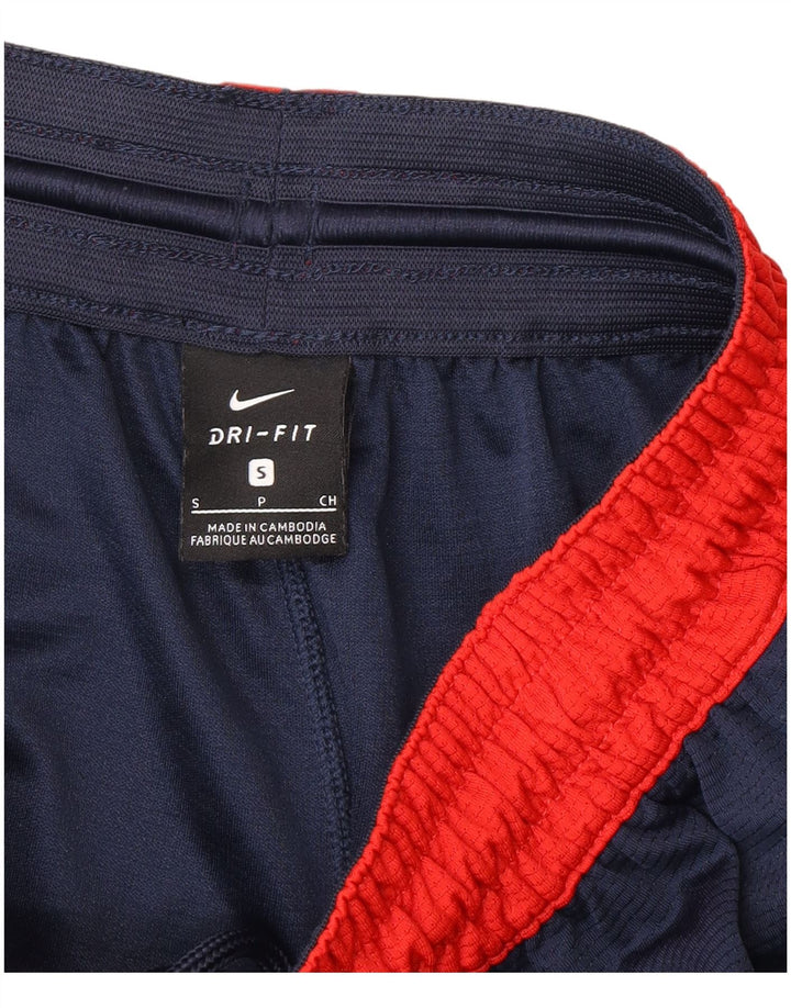 Nike Mens Dri Fit Sport Shorts Small Navy Blue Colourblock Polyester