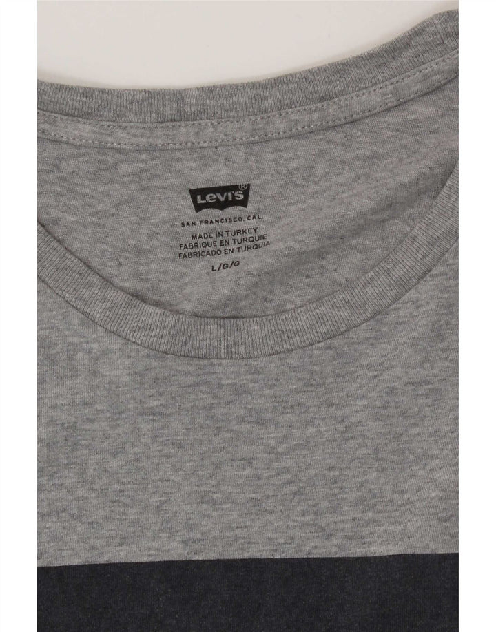 T-shirt grafica da uomo Levi's grande grigia