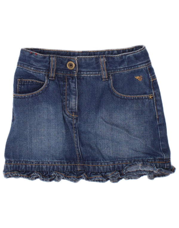 Esprit Girls Denim Skirt 6-7 Years W20 Blue Cotton