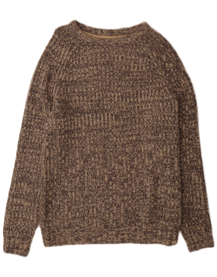 Fat Face Mens Crew Neck Jumper Sweater Medium Grey Flecked Acrylic