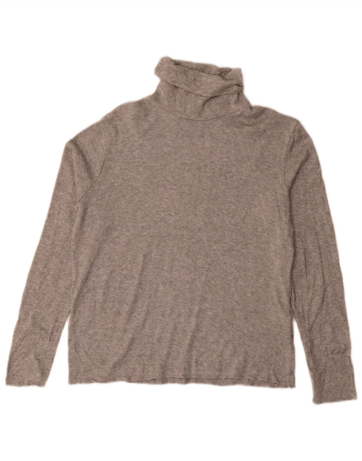 Zara Womens Roll Neck Jumper Sweater UK 16 Large Grey