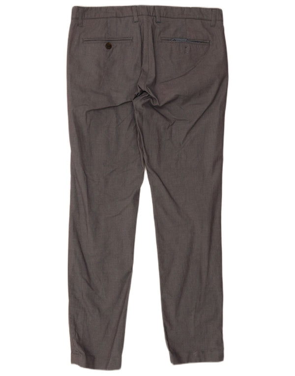 Ted Baker Mens Slim Suit Trousers W34 L31 Grey Cotton