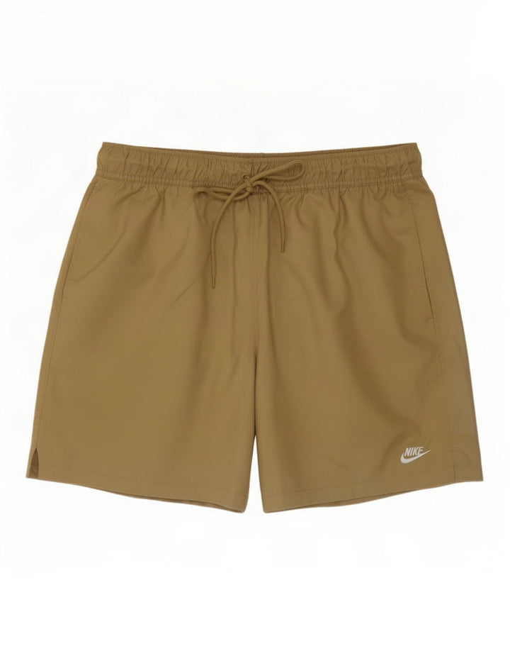 Pantaloncini sportivi Nike da uomo, poliestere kaki medio
