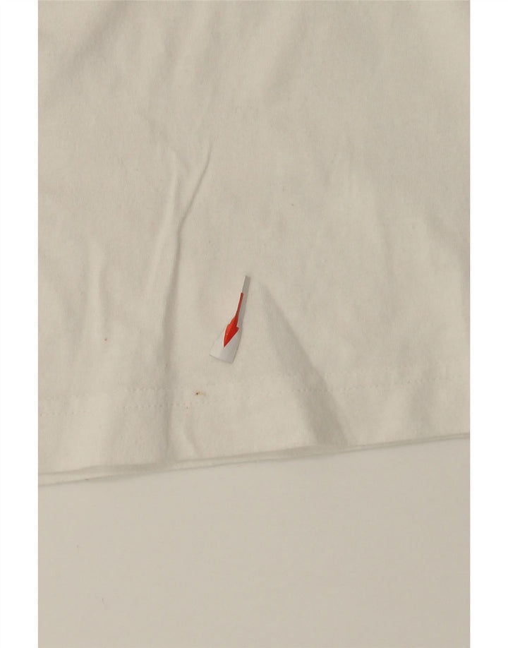 Adidas T-shirt graphique pour homme en coton blanc moyen