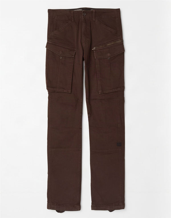 Pantaloni cargo dritti da uomo G-Star W33 L36 in cotone marrone