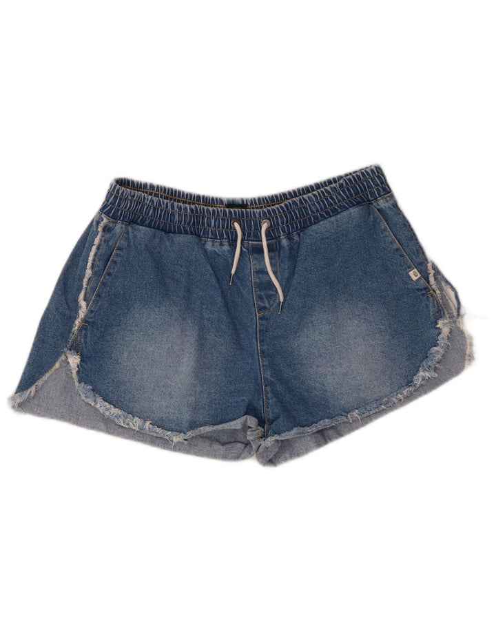 Pantaloncini di jeans da donna Rip Curl medi W30 cotone blu