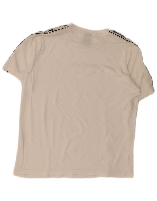 T-shirt grafica da uomo Champion Top Small White Colourblock
