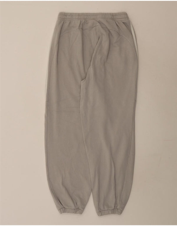 Adidas Damen Trainingshose Jogger UK 16/18 Große graue Baumwolle