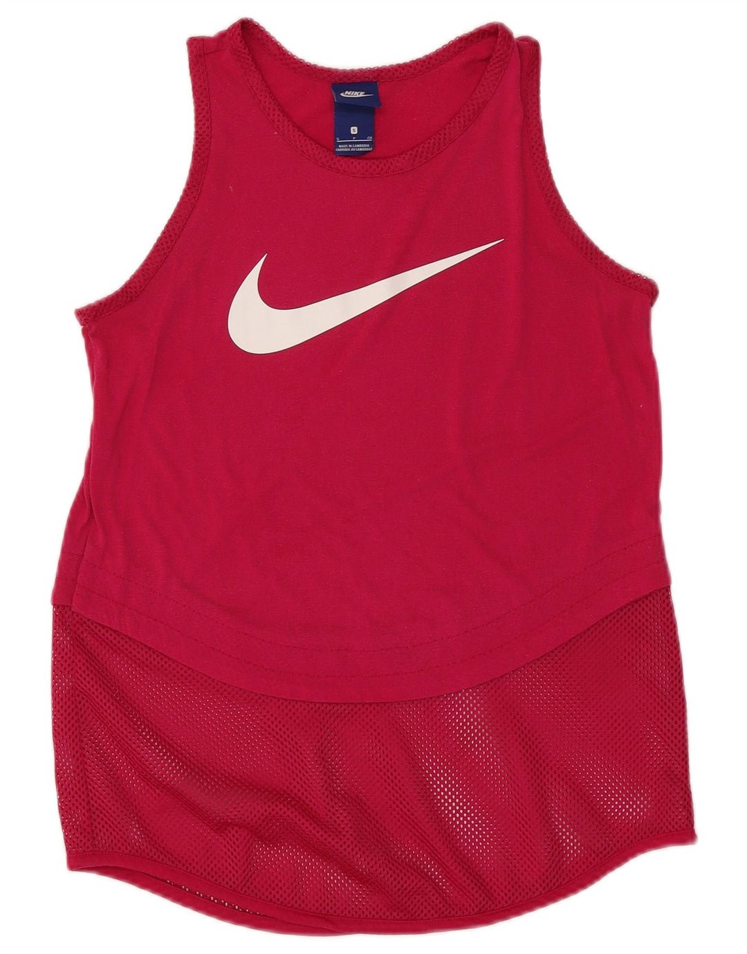 Nike Womens Graphic Vest Top UK 10 Small Pink