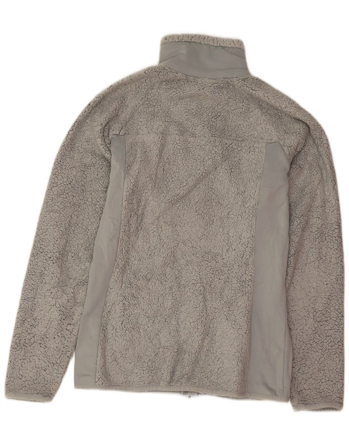 Columbia Womens Fleece Jacket UK 10 Small Grey Polyester