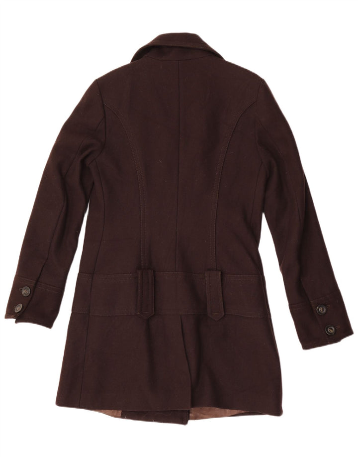 Benetton Dame Overfrakke IT 42 Medium Brun Uld