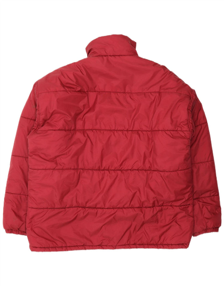 Vintage polstret herrejakke UK 42 XL Rød