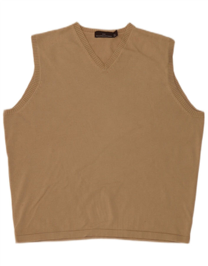 Zara Herre Vest Tank Top Stor Beige