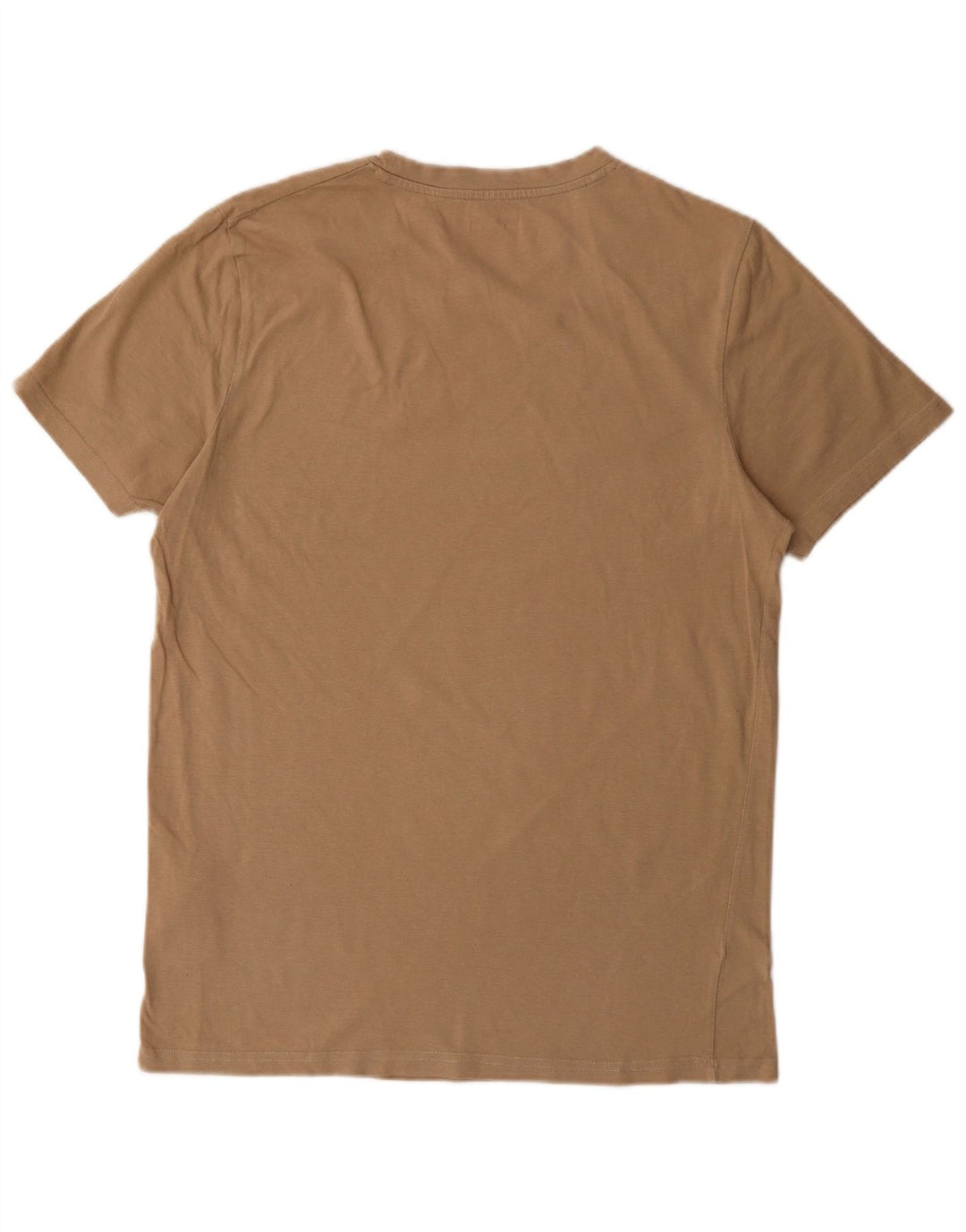 JACK & JONES Mens T-Shirt Top Medium Beige Cotton