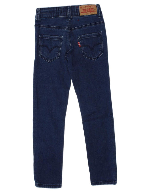 LEVI'S Girls 710 Super Skinny Jeans 4-5 Years W18 L18 Navy Blue Cotton