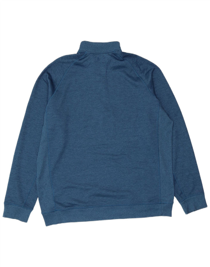 Under Armour Mens Zip Neck Sweatshirt Jumper XL Blue
