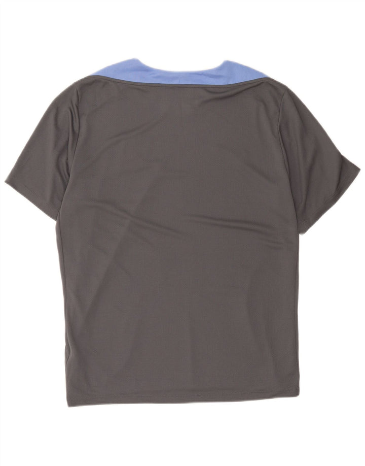 Nike Mens Dri Fit T-Shirt Top XL Grey Colourblock Polyester