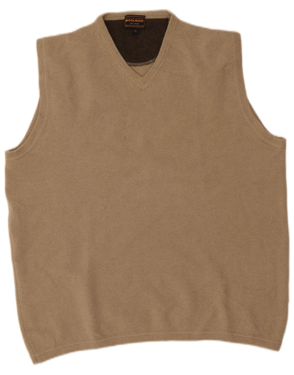Woolrich Ανδρικό γιλέκο Tank Top XL Beige New Wool