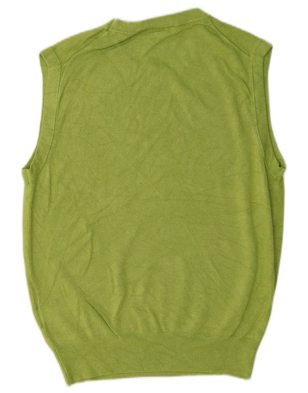 Zara Dame Vest Tank Top UK 18 XL Grøn Viscose