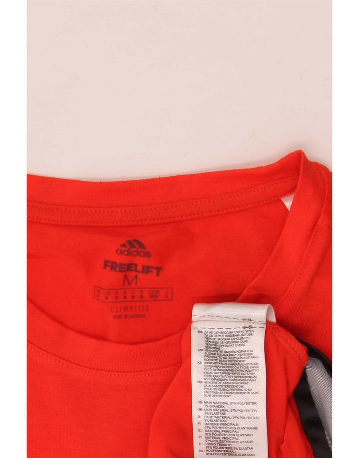 Adidas Mens Lash Graphic Vest Top Medium Red Colourblock Polyester