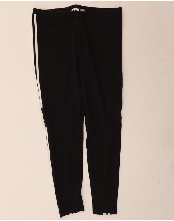 Adidas Womens Graphic Leggings UK 20 2XL Black Cotton